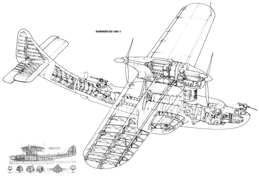 Самолет Дорнье Валь чертежи
