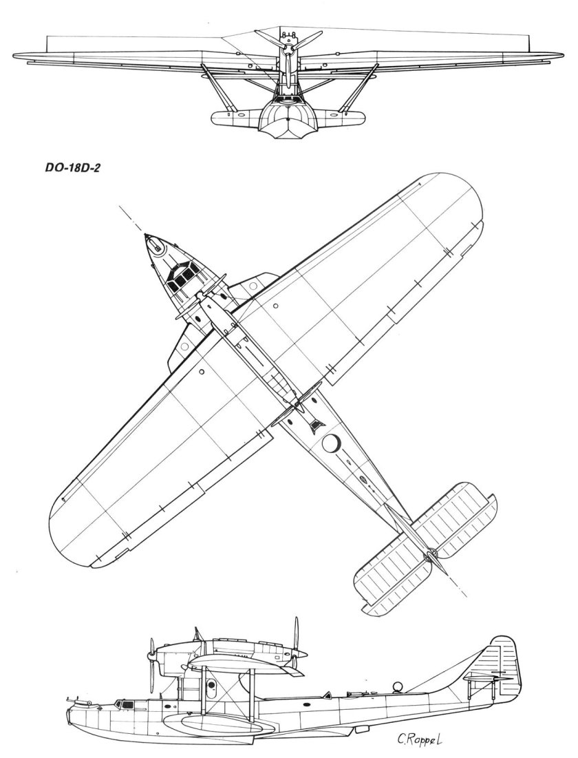 Дорнье do 18 чертежи