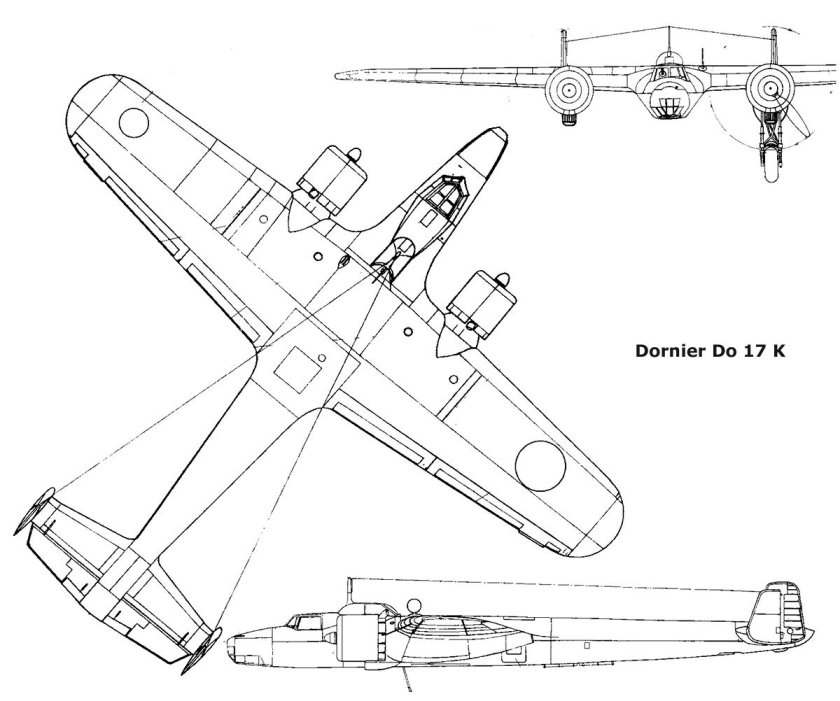 Dornier do 17 чертежи