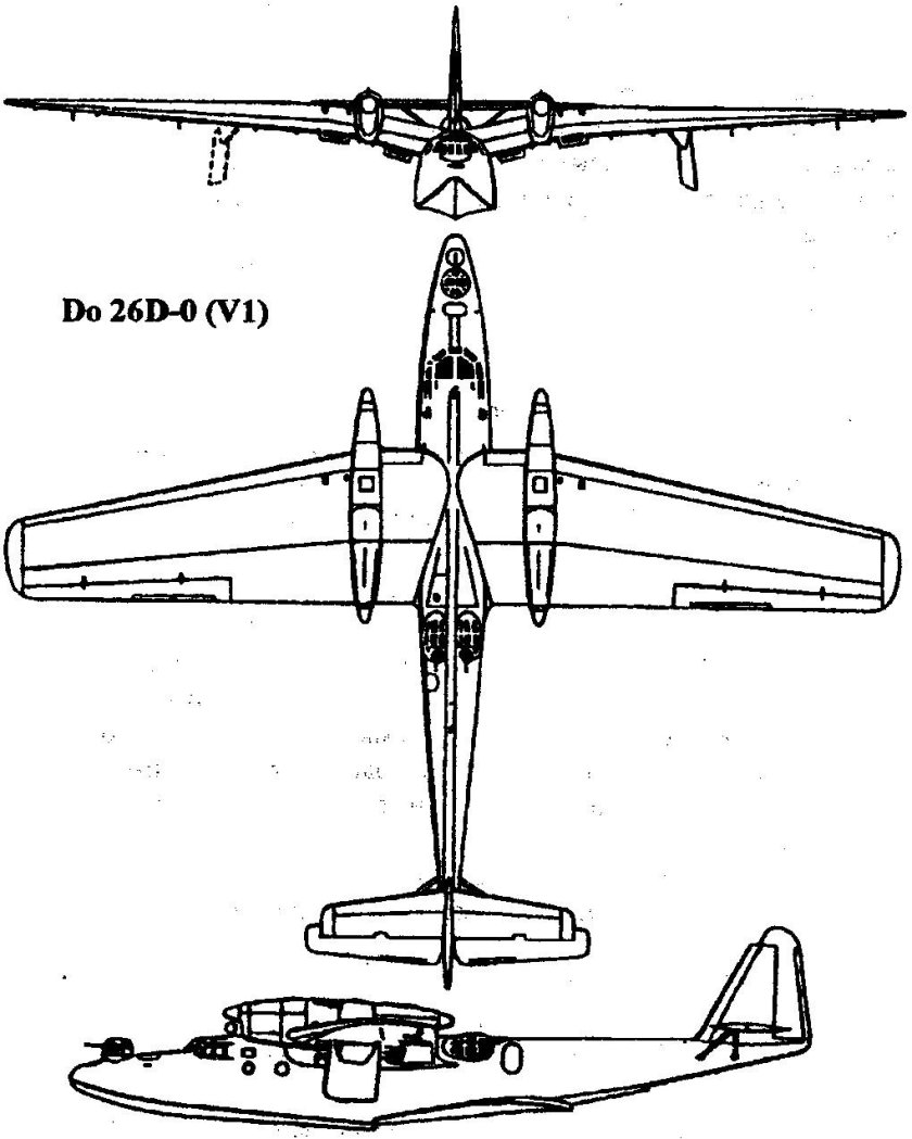 Dornier do 26 чертежи