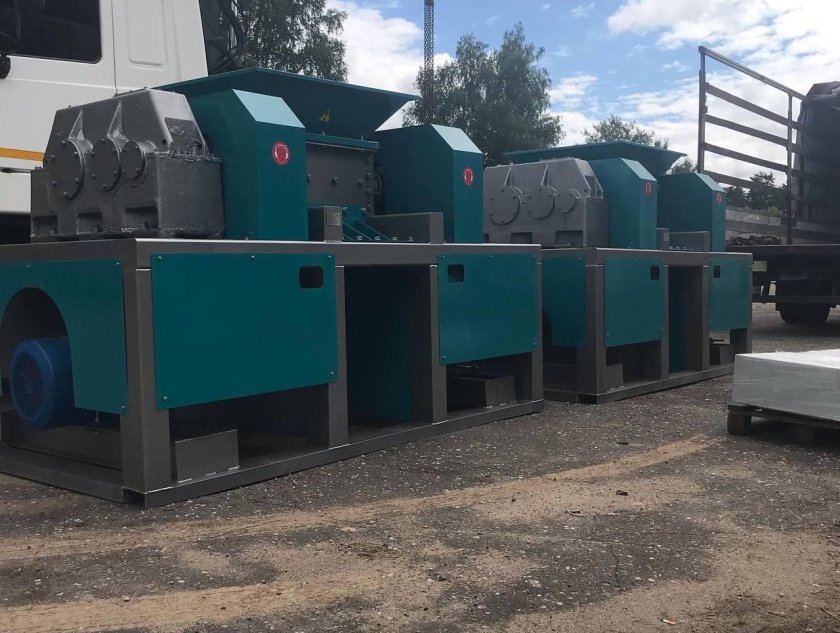 Шредер промышленный двухвальный