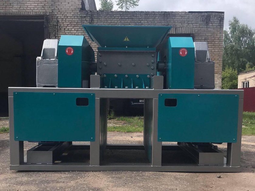 Шредер промышленный двухвальный