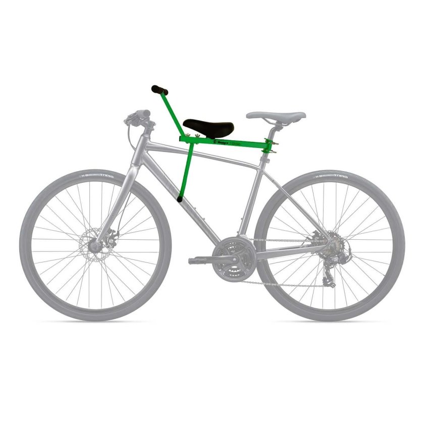 Переднее велокресло 5-259859 на вынос/раму серое до 4лет/15кг TUV