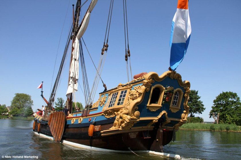 Голландская яхта 17 века