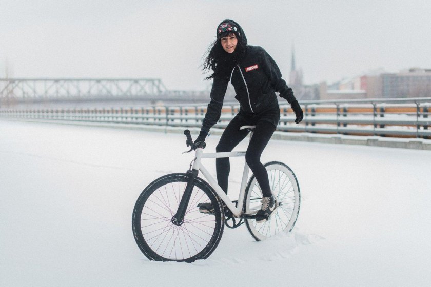 Велосипед зимой