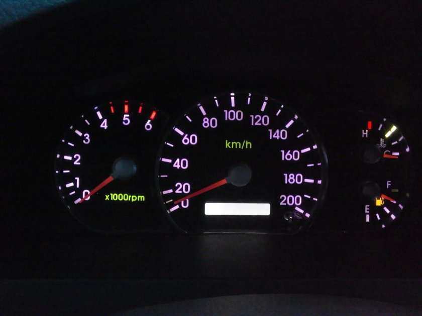 Sorento 2002 панель приборов лампочки