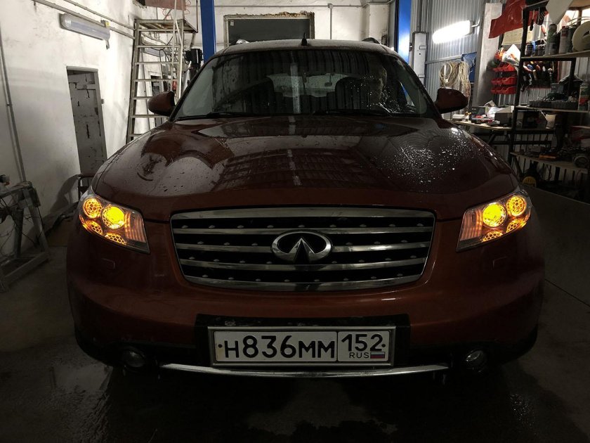 Тюнинг фар Infiniti FX