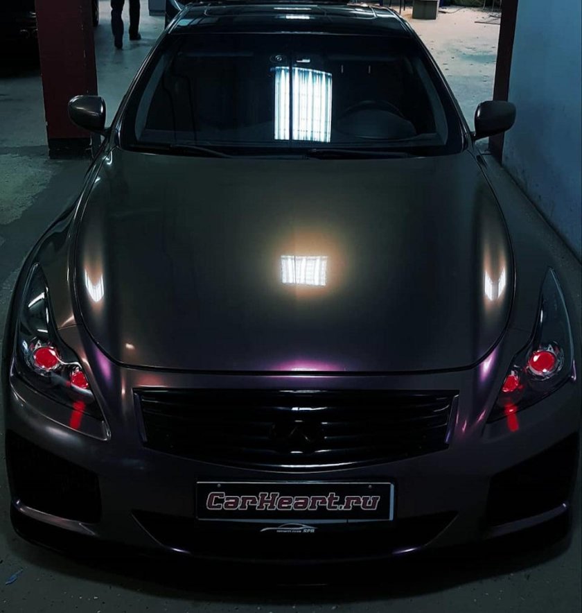 Infiniti g35 черные фары