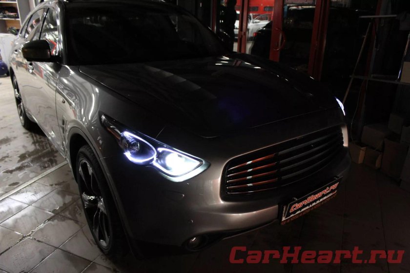 Infiniti qx70 тюнингованные фары