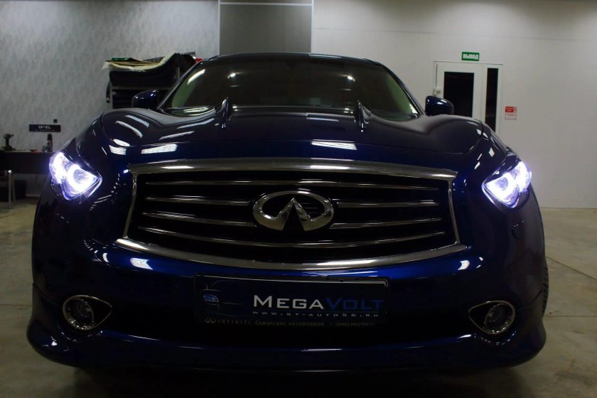 Инфинити qx70 синий