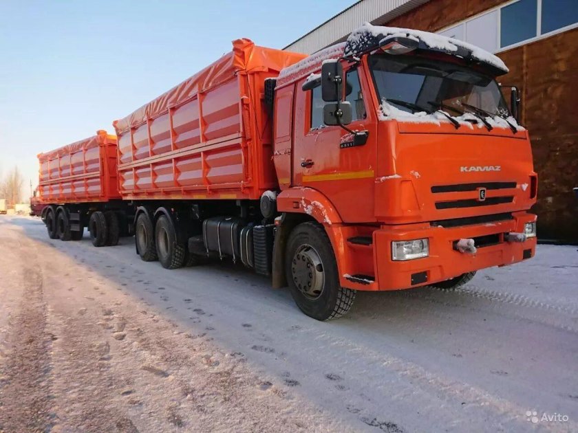 КАМАЗ зерновоз Мираторг
