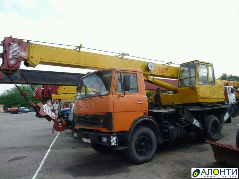 МАЗ кран Ивановец 14т