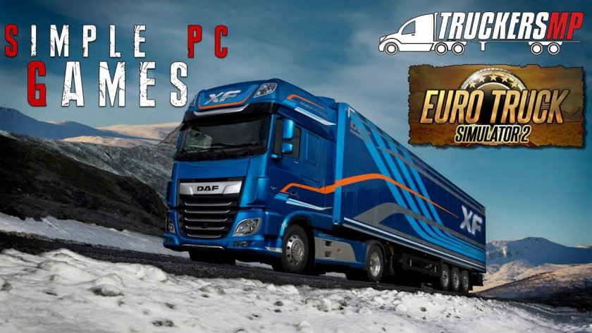 DAF XF 105 синий