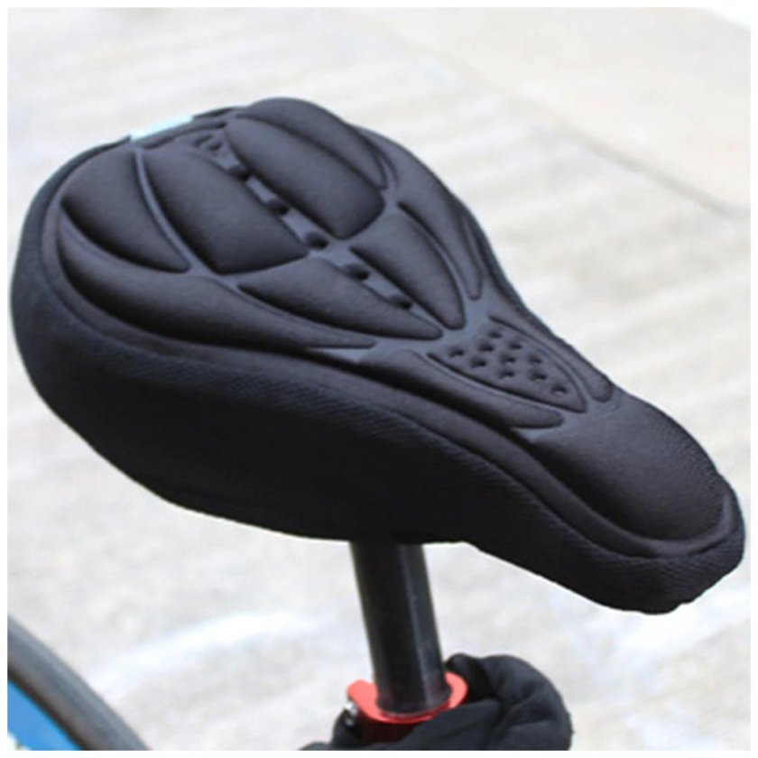 Чехол (накладка) на седло велосипеда гелевый Geltech l (20) черная author в см