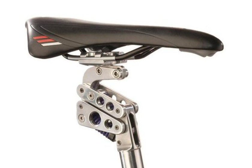 Подседельный штырь с амортизатором параллелограммный