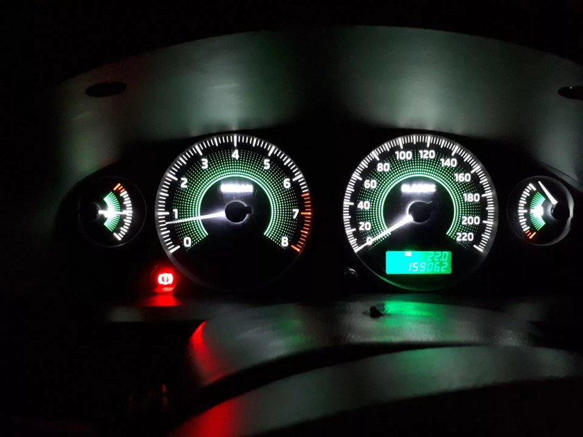 Пересвет панели Nissan Almera g15