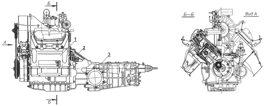 Двигатель ЗАЗ 968 схема