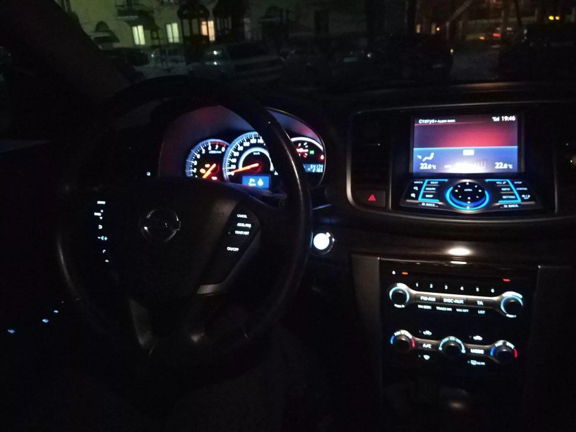 Подсветка салона Nissan Teana j32