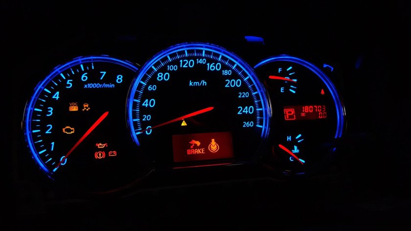 Пересвет щитка приборов Ниссан Теана j32