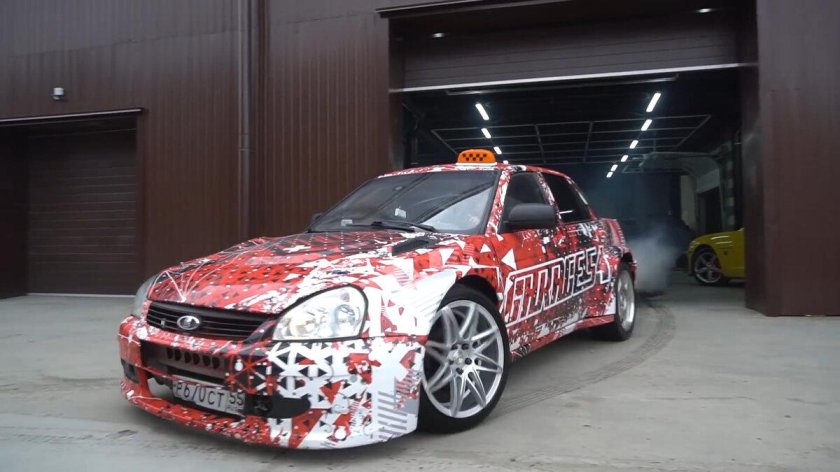 Дрифт Приора гараж 54