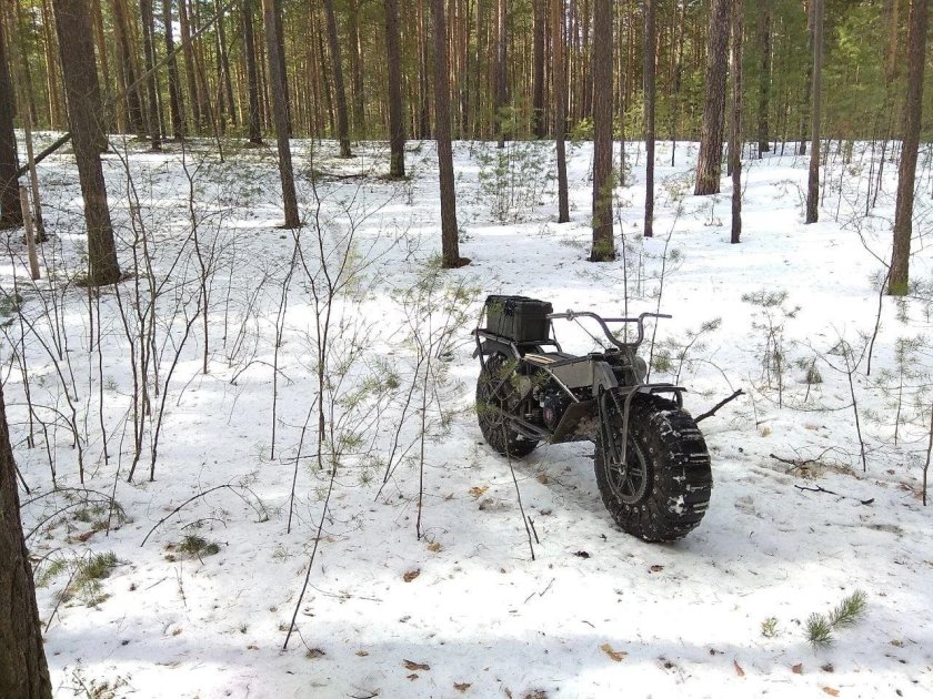 Снегоболотоход двухколесный