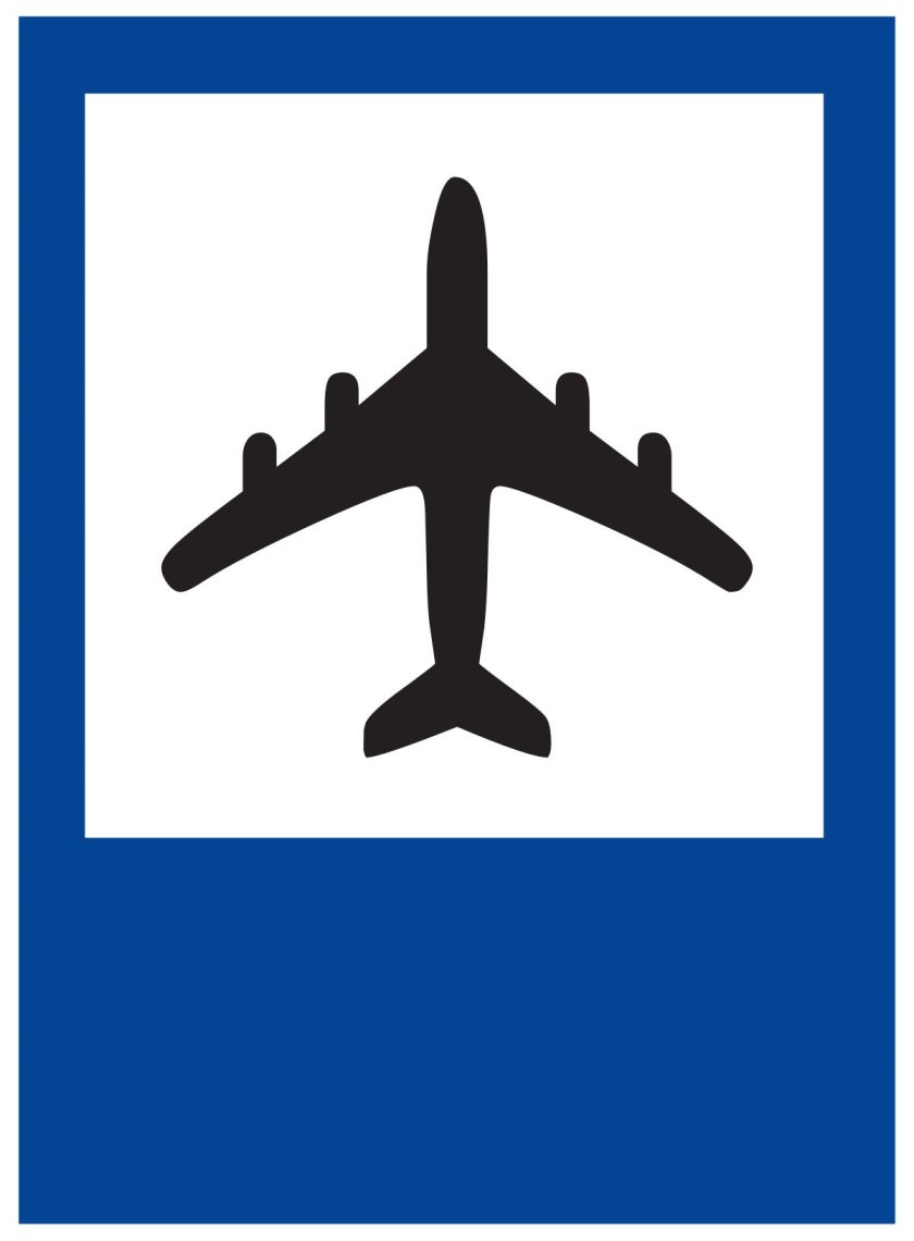 Знак аэропорта ПДД