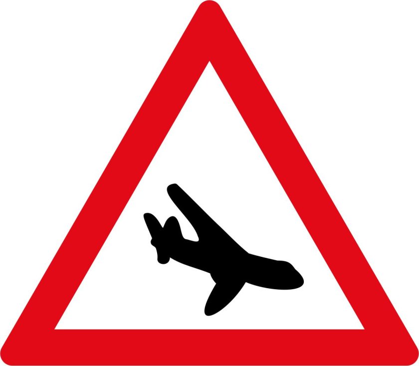 Дорожные знаки низколетящие самолеты