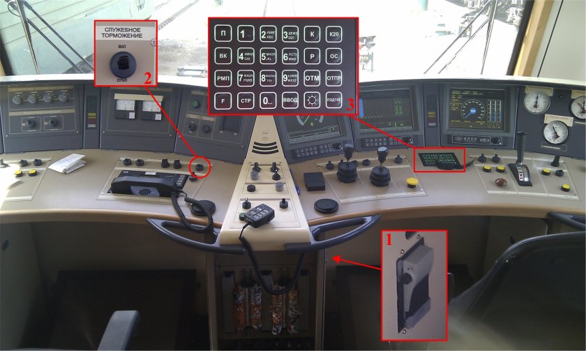 Пульт управления электровоза 2эс6