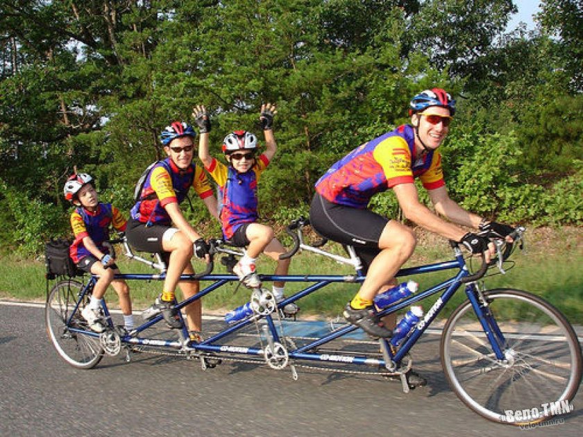 Тандем велосипед на 4