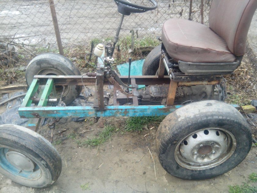 Мини трактор из КПП ЗАЗ