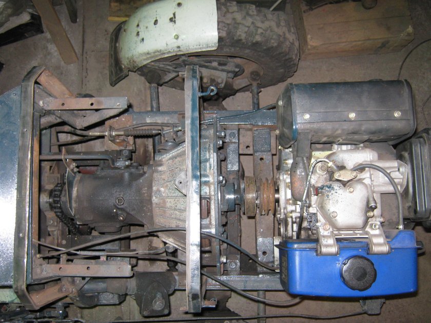 Минитрактор переломка уд2