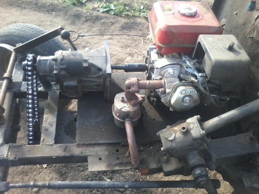Минитрактор переломка уд2