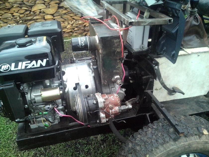 Трактор с двигателем Лифан 15 л.с
