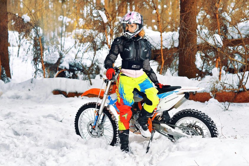 Мото эндуро зима