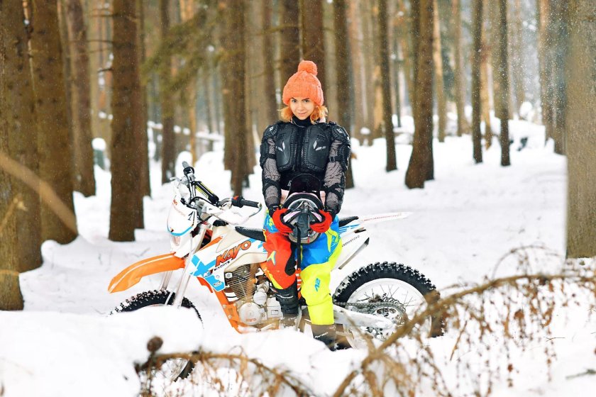 Мото эндуро зима