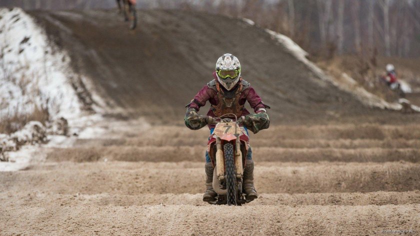 Мотокросс зима дети