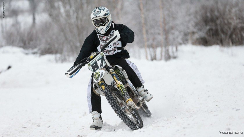 Зимний питбайк