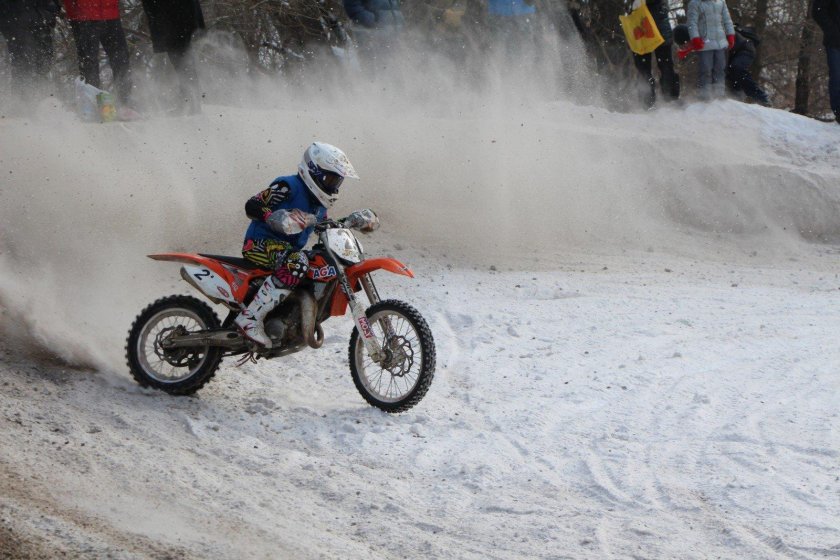 Мотокросс зима