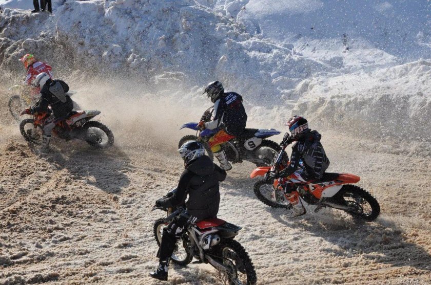 Мотоспорт зимой в Балаклаве