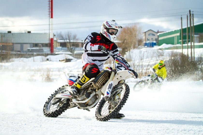 Мото эндуро зима