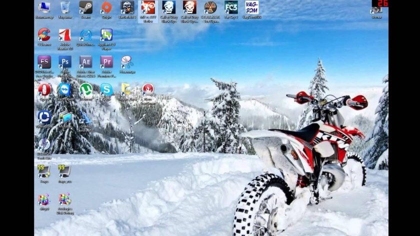 Мото эндуро зима