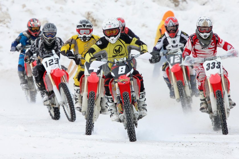 Мотокросс зима