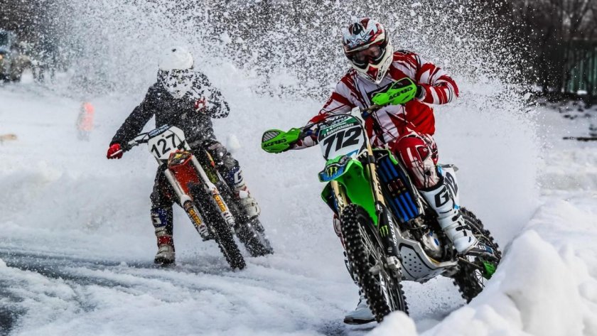 Мотокросс Коломна русская зима