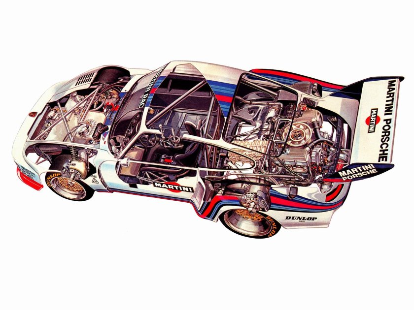 Porsche 935 Cutaway