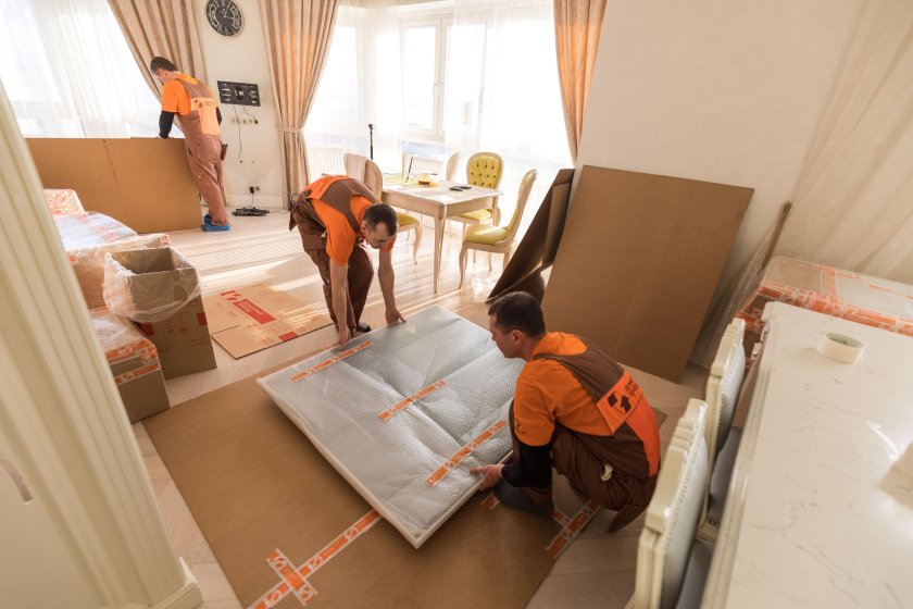 Упаковка мебели