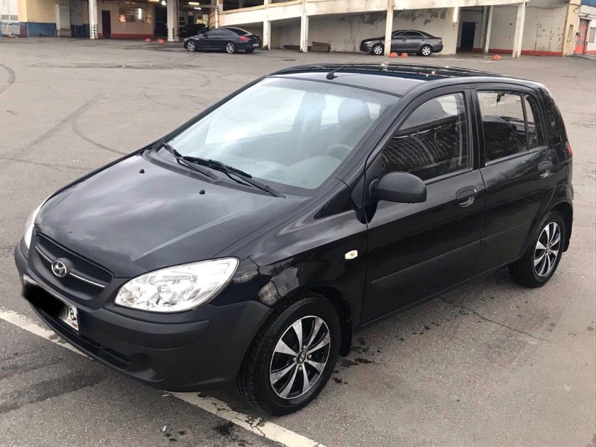 Хендай Гетц черный 2002