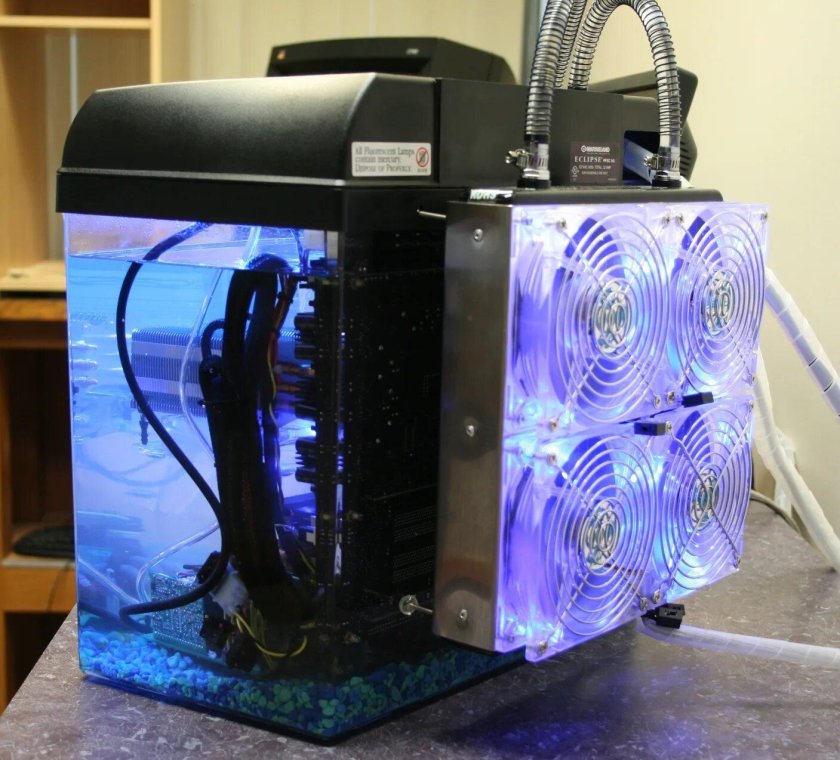 Блок водяного охлаждения ASIC