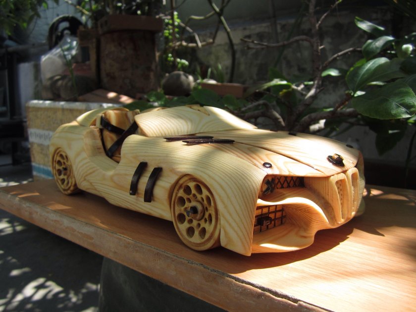 Как сделать из дерева машину Gumball