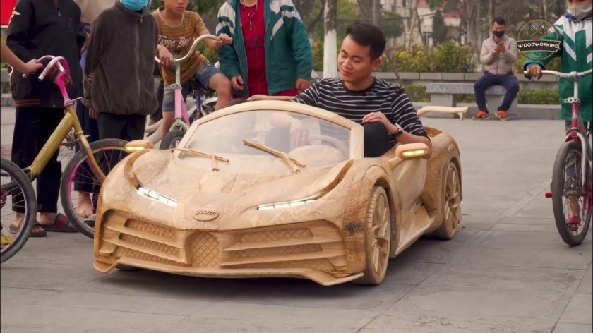 Деревянный Бугатти