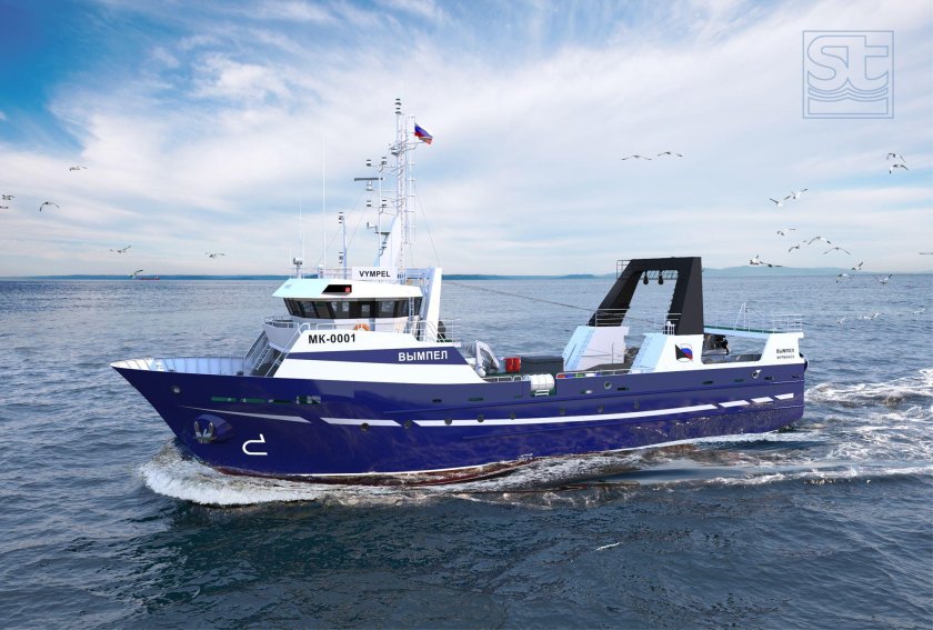 Малый рыболовный траулер рефрижераторный т30